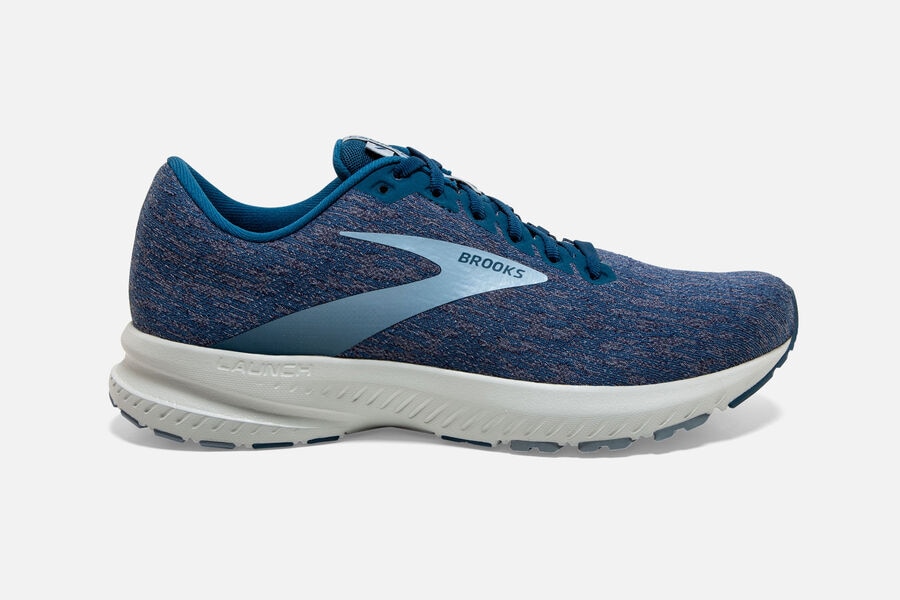 Tenis Corrida Brooks Launch 7 Masculino Brasil - Azuis/Azul Marinho/Cinzentas 5638491-KN